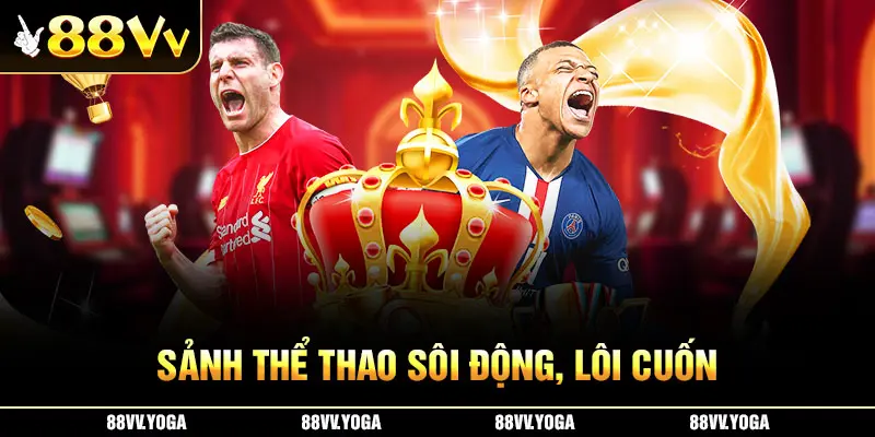 Sảnh thể thao sôi động, lôi cuốn